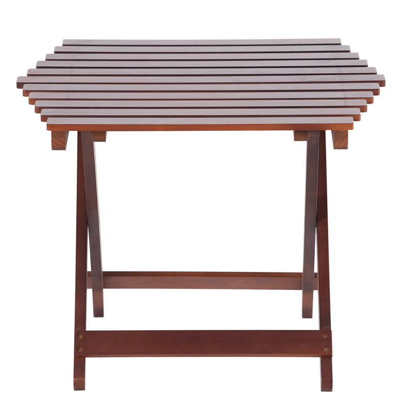 NEENCA 19.6 Solid Wood Portable Folding Table Wayfair
